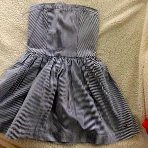 Strapless mini dress